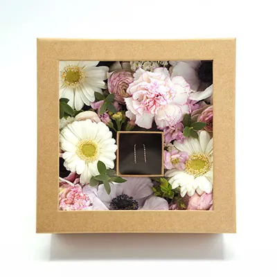 Écrin bijoux carton kraft Brun 5 x 5 x 3 cm - Ecrin pour bague - Boîte bijoux - Paquet de 20 - Écrins à bijoux, Coffrets à bijoux-3