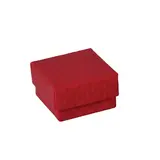 Écrin bijoux carton gaufré Rouge 5 x 5 x 3 cm - Ecrin pour bague - Boîte bijoux - Paquet de 20 - Boîtes cadeaux Saint-Valentin