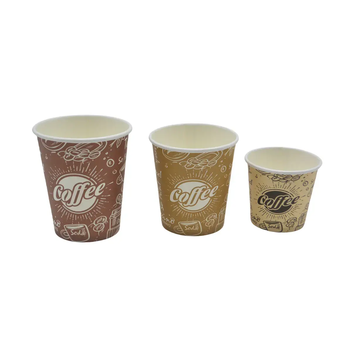 Gobelet expresso 10 cl / 4oz ø 6,7 cm - Gobelet carton - Gobelet café - Brun / Noir - Lot de 50 - Gobelets carton, Gobelets café-3