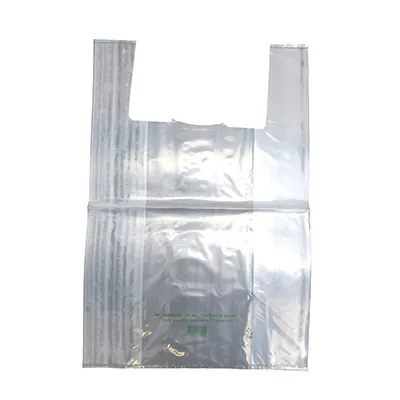 Sac bretelle plastique réutilisable transparent PEBD 28-29L 50μ 40 x 20 x 60 cm - Liasse de 500 - Sacs plastique bretelles