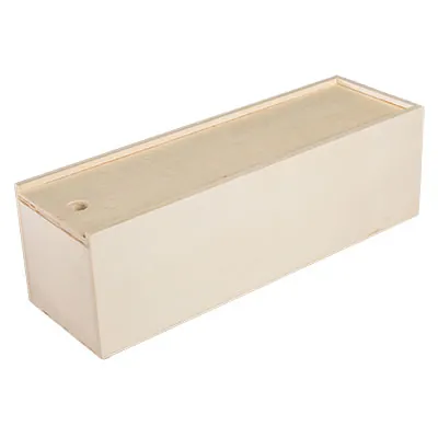 Coffret bois avec couvercle coulissant - 1 bouteille - 10,8 x 33,5 cm - Coffrets pour bouteilles de vin, Boîtes pour bouteilles de vin