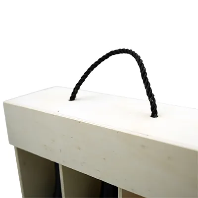 Coffret bois ouvert en façade - 3 bouteilles - 30,8 x 37,5 cm - Coffrets pour bouteilles de vin, Boîtes pour bouteilles de vin-3