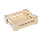 Mini cagette bois naturel 17,5 x 13,5 x 5 cm - Barquettes bois, Cagettes bois 