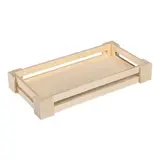 Cagette bois naturel 26,5 x 14,5 x 3,8 cm - Barquettes bois, Cagettes bois 