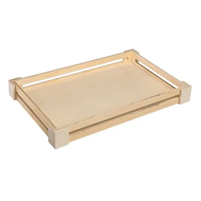 Cagette bois naturel 34 x 22 x 3,8 cm - Barquettes bois, Cagettes bois 