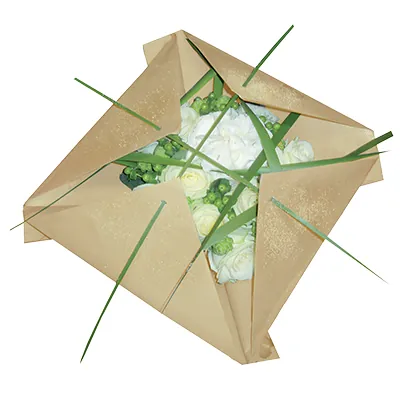 Feuille kraft vergé brun 40 x 60 cm 50 g/m² – la rame de 250 feuilles - Papiers cadeaux kraft, Papiers cadeaux unis-2