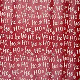 Papier cadeau rouge Ho Ho Ho flocons blancs 70 cm x 50 m 80 g/m² – Le rouleau - Papiers cadeaux Noël