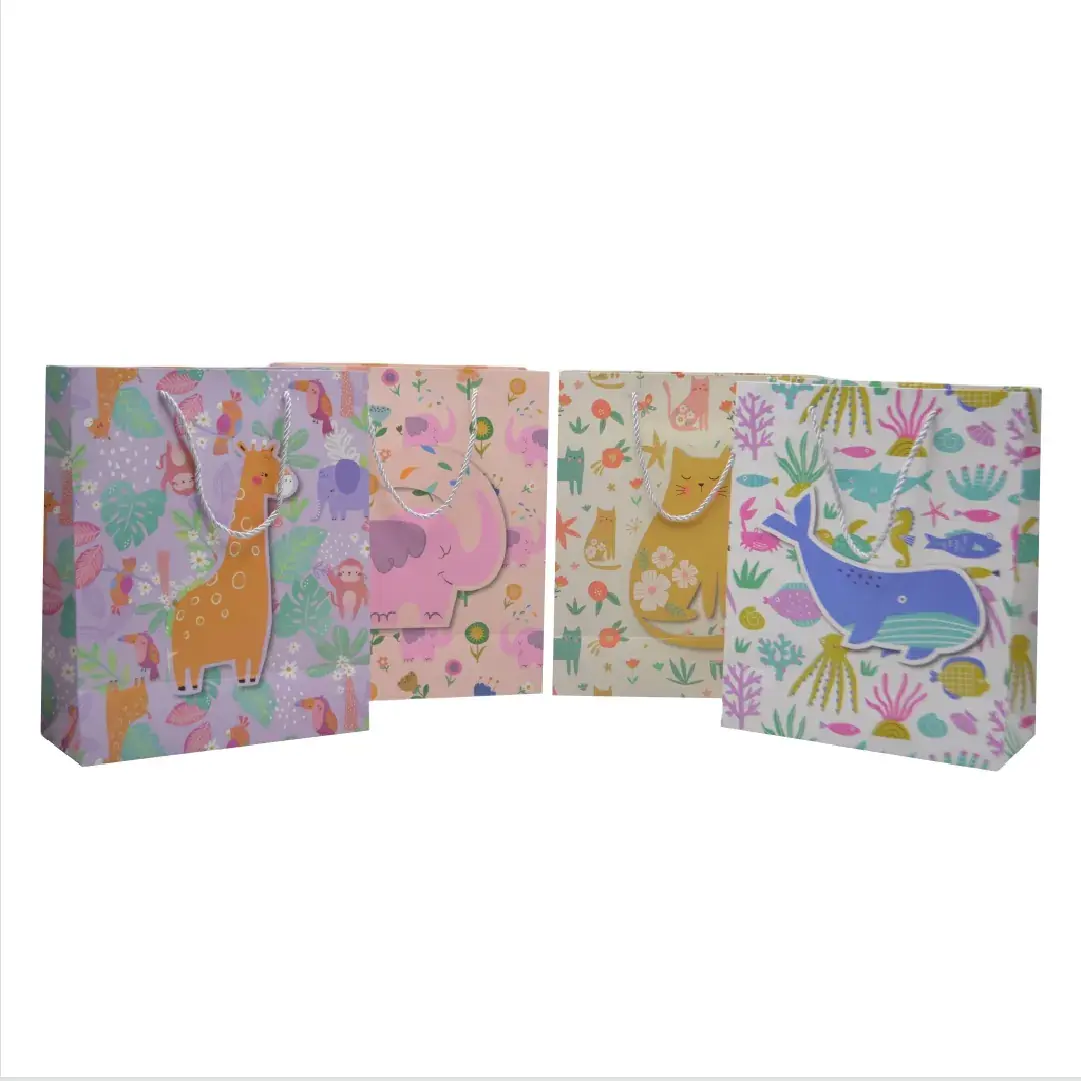 Sac papier motif chats 26x12x32 cm – Paquet de 20 - Sacs pelliculés à motifs-3