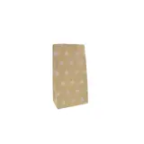 Sac SOS kraft brun à étoiles blanches 13+8x24cm 70g/m² – Paquet de 250 - Pochettes SOS kraft