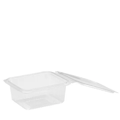 Barquette avec couvercle charnière 500 ml 14,2 x 12 x 6 cm - Barquette plastique - Lot de 50 - Barquettes plastique-2