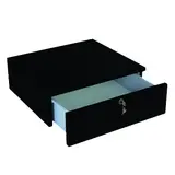 Tiroir à serrure pour comptoir noir mat 50 x 46 x 17 cm - Comptoir Global