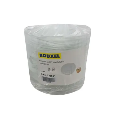 Couvercle plastique pour bol salade rond ø 18,5 cm - Lot de 50 - Boîtes salade, Bols salade-2