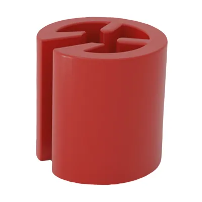 Marque taille neutre rouge ø 1 x 1 cm - Indicateur de taille pour cintre - Paquet de 100 - Marques taille pour cintres
