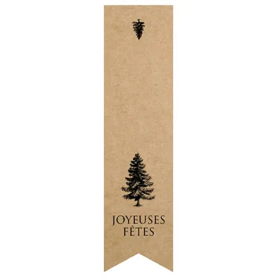 Étiquettes adhésives pour sacs Joyeuses Fêtes - Étiquettes cadeaux ferme sac