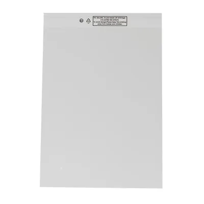Sachet plastique transparent haute brillance avec rabat adhésif 30x40cm BOPP 40µ - Sachet de conditionnement - Lot de 100 - Sacs rabats adhésifs