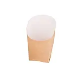 Pot wrap carton 6 x 5 x 12 cm - Etui wrap - Gobelet snack - Brun - Lot de 50 - Emballage snacking