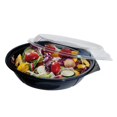 Couvercle plastique pour bol salade rond ø 21,5 x 2,5 cm - Lot de 150 - Saladiers-3