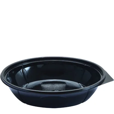 Bol salade 800 ml plastique Noir ø 21,5 x 4,5 cm - Bol plastique - Lot de 150 - Boîtes salade, Bols salade