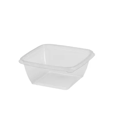 Barquette sans couvercle 250 ml 12,5 x 12,5 x 3,8 cm - Barquette plastique - Lot de 50 - Saladiers