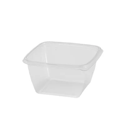 Barquette sans couvercle 375 ml 12,5 x 12,5 x 5,2 cm - Barquette plastique - Lot de 50 - Saladiers