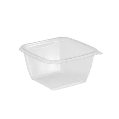 Barquette sans couvercle 500 ml 12,5 x 12,5 x 6,6 cm - Barquette plastique - Lot de 50 - Saladiers