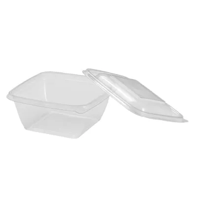 Barquette sans couvercle 375 ml 12,5 x 12,5 x 5,2 cm - Barquette plastique - Lot de 50 - Barquettes plastique-2
