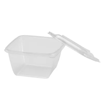 Barquette sans couvercle 500 ml 12,5 x 12,5 x 6,6 cm - Barquette plastique - Lot de 50 - Barquettes plastique-2