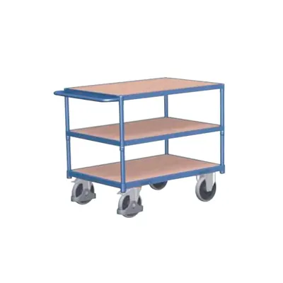 Chariot plateau 3 surfaces force 250 kg 116 x 62,5 x 82 cm - Servante d'atelier 3 plateaux - Chariot de manutention - Chariots de manutention