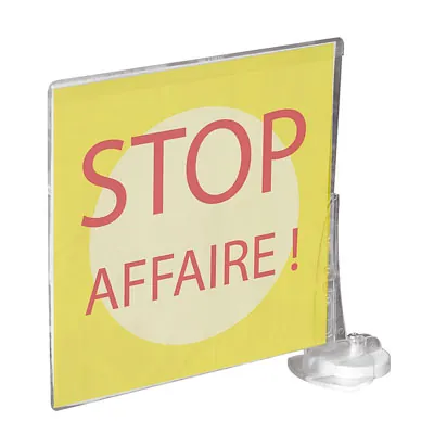 Stop-rayon aimanté pied Shark 12,4 cm - Base magnétique stop-rayon - Transparent – Paquet de 5 - Stop Rayon-2