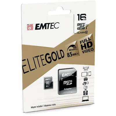 Carte mémoire Micro SD Emtec 16 Go - Supports sauvegarde