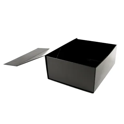 Boîtes aimantées - noir brillant - L 27 x P 21 x H 10,5 cm - par 5 - Boites aimantées-4