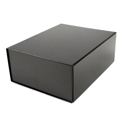 Boîtes aimantées - noir brillant - L 27 x P 21 x H 10,5 cm - par 5 - Boites aimantées-5