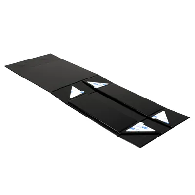 Boîtes cadeaux aimantées - noir brillant - 16 x 16 x 6 cm – Paquet de 5 - Boites aimantées-3