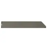 Séparateur pour tablette métallique 37 x 5,5 cm - Séparateur rayonnage - Diviseur tôle - Gris - Ligne Store gris métallisé pas de 50 mm