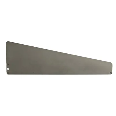 Séparateur pour tablette métallique 37 x 15 cm - Séparateur rayonnage - Diviseur tôle - Gris - Ligne Store gris métallisé pas de 50 mm