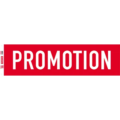 Affiche Promotion horizontale rouge / blanc 154 x 40 cm 170g/m² - Affiches Soldes, Panneaux soldes
