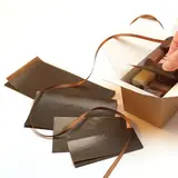 Intercalaire pour ballotin de 250g 10,8 x 6 cm papier cristal - Marron - Lot de 500