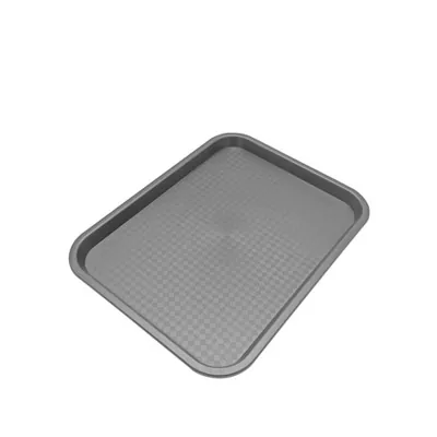 Plateau fast food plastique 35 x 27 x 2 cm - Plateau self service - Plateau de service - Noir - Plateaux fast-food