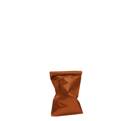 Pochette cadeau métallisée orange 15 x 25 cm - Sachet cadeau orange - Lot de 50 - Pochettes cadeaux métallisées