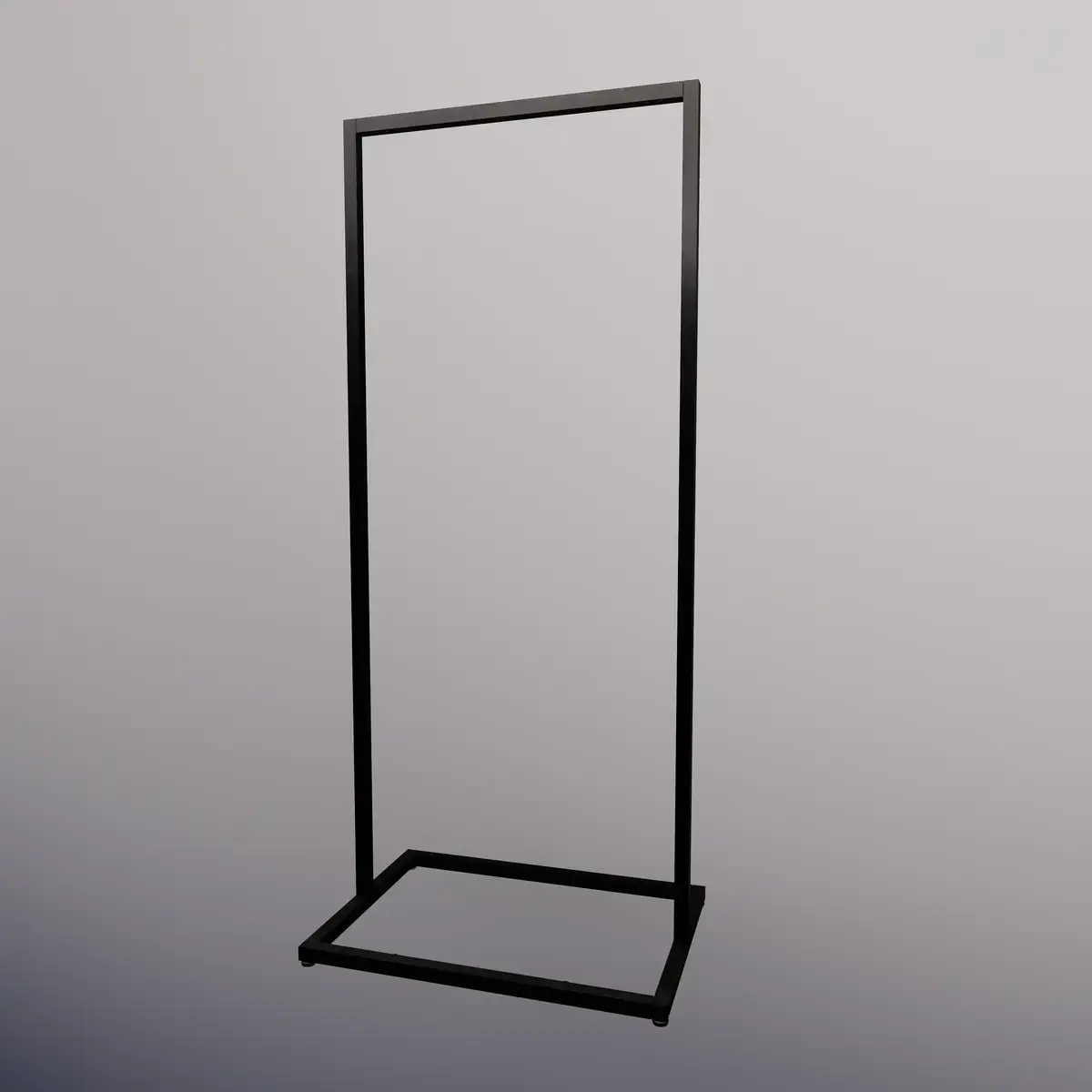 Portant avec socle - Ligne Square 25 noir-2