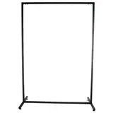 Portant vêtements métal noir Square 25 – L105xP45xH150cm - Portants à vêtements droits