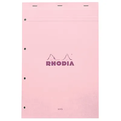 Bloc note agrafé Rhodia Reflets Pastel N°20 Séyès - 80 feuillets - 31,8 x 20,2 cm - Blocs notes, Cahiers-4