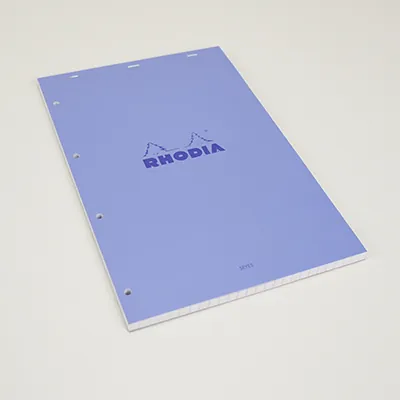 Bloc note agrafé Rhodia Reflets Pastel N°20 Séyès - 80 feuillets - 31,8 x 20,2 cm - Blocs notes, Cahiers-8