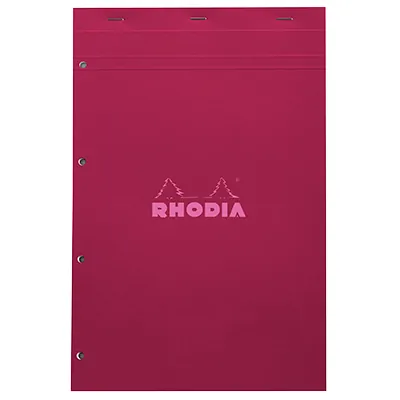 Bloc note agrafé Rhodia Reflets Pastel N°20 5/5 - 80 feuillets - 31,4 x 20,2 cm - Cahiers et blocs notes-5