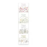Étiquettes cadeaux adhésives carrées combi Plaisir d’offrir fleurs séchées blanc/rose pastel/vert pastel 35 x 35 mm – Paquet de 500 - Etiquettes fête des mères, Bons cadeaux fête des mères