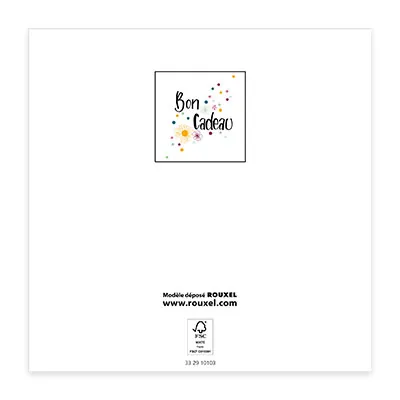 Bon cadeau pois coloré 12x12 cm avec enveloppe – Paquet de 12 - Bons cadeaux-3
