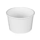 Pot à glace carton 230 ml ø 9 x ø 7,4 x 6,3 cm - Pot à dessert - Blanc - Lot de 25 - Pots à soupe, Boîtes à pâtes