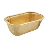Moule de cuisson en bois 110 x 70 x 40 mm - Moule en bois - Naturel - Lot de 50 - Moules jetables, Caissettes papier