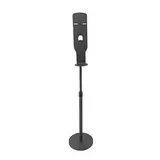 Support sur pied pour gel hydroalcoolique H160 cm - Support pour flacon - Métal noir