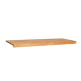 Tablette en bois massif brun L100 x P41,8 cm - Modèle d'étagère pour boutique - Ligne Authentique